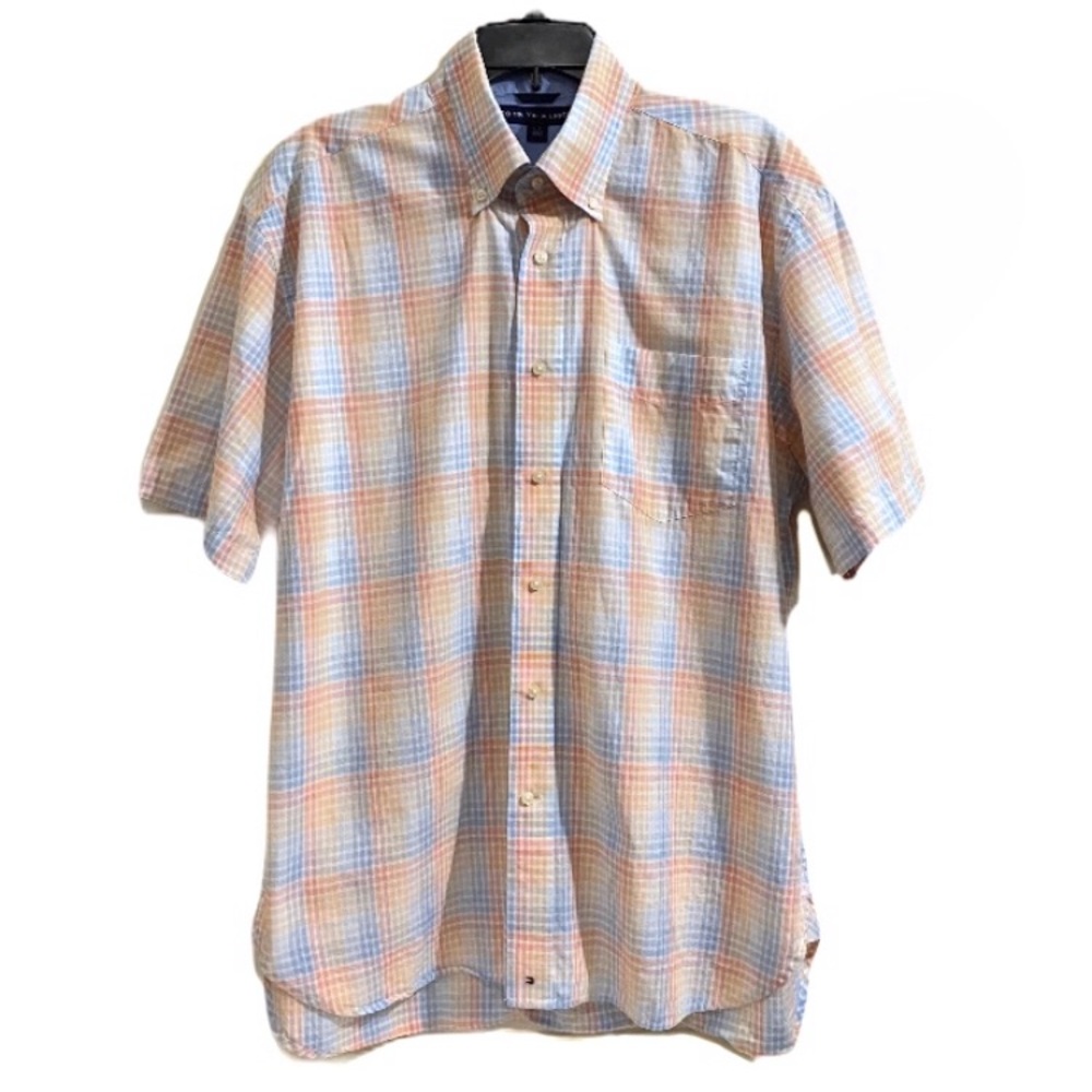 Tommy Hilfiger Men’s Checkered Button Down Large